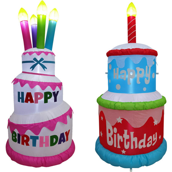 The Holiday Aisle® Happy Birthday Inflatables Wayfair